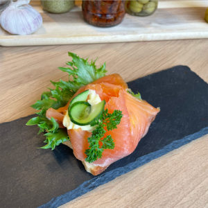 Smørbrød med laks