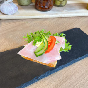 Smørbrød med skinke og eggerøre